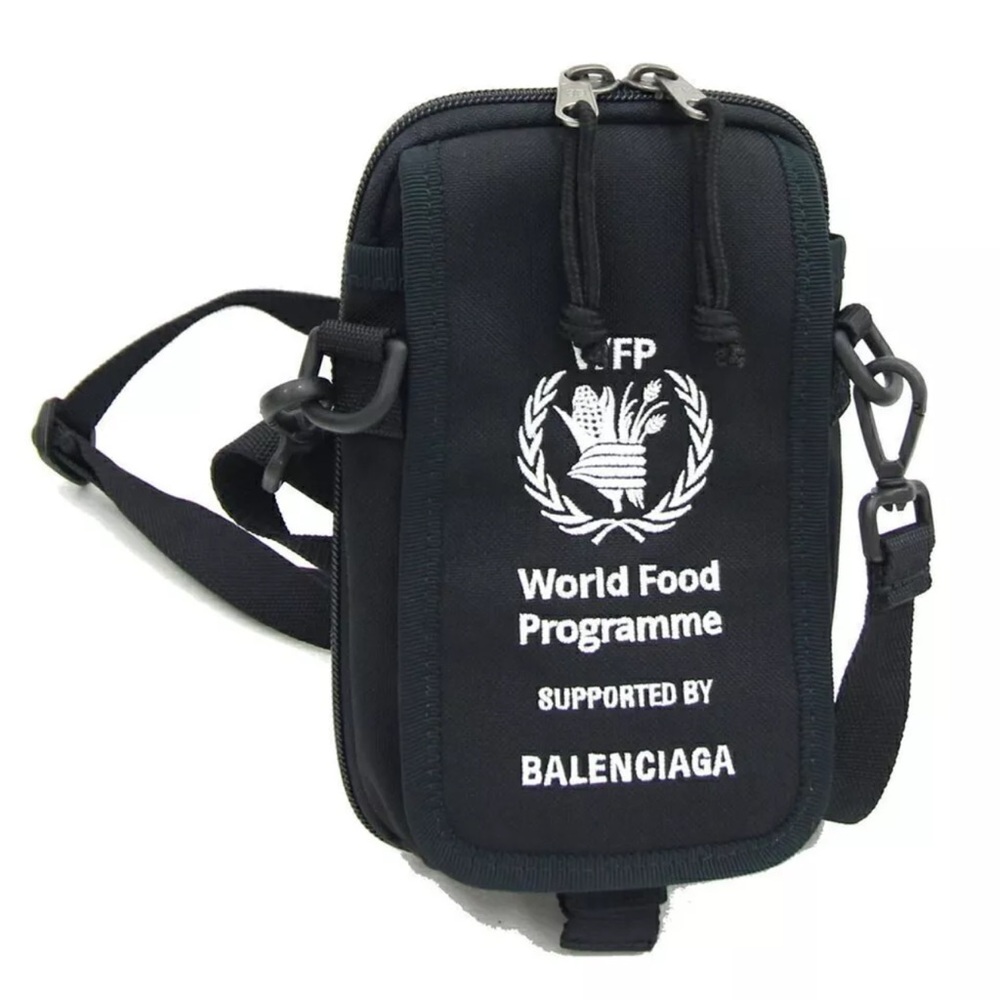 Balenciaga Shoulder Bag Wfp Collaboration 593329 Black Nylon Crossbody